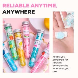 Disposable Paper Soap Tube, Mixed Fragrance Paper Soap Sheets, Flower Design, Compact and Portable, Gentle on All Skin Types, Dissolves Easily, Hygienic and Travel-Friendly - Pack Of 3