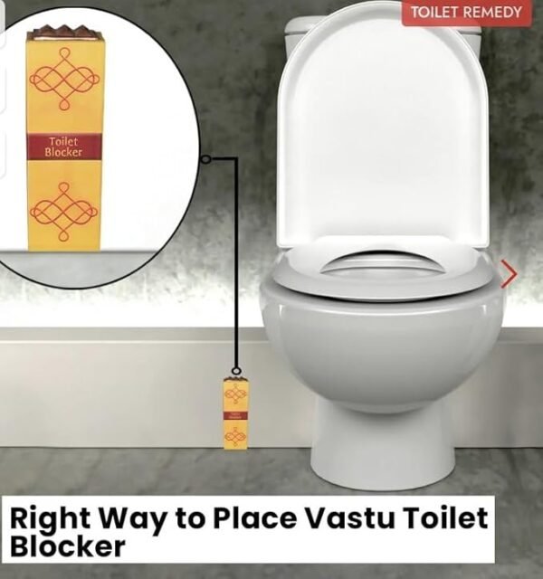 Vastu Toilet Blocker Set - 2 | Toilet Negative Energy Blocker | Vastu Entrance Blocker | Size- 4 Inches Approx | Vastu Door Blocker |Vastu Entry Blocker for All Direction - Image 6