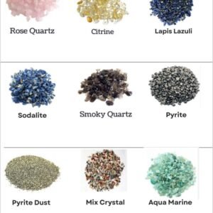 Natural Crystal Chips – Healing Stone Chips for Vastu, Resin Art, Home Décor, Plant & Craft Use (Multi-Color / Single Crystal Options)