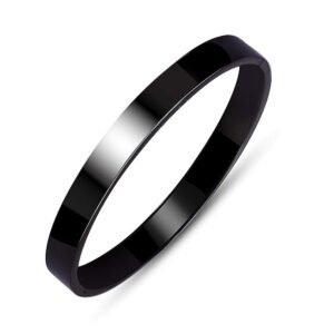 Men’s Openable Stainless Steel Kadaa Bracelet – Rose Gold, Black, Gold & Silver | Anti-Tarnish, Free Size, Trendy Demi-Fine Jewellery