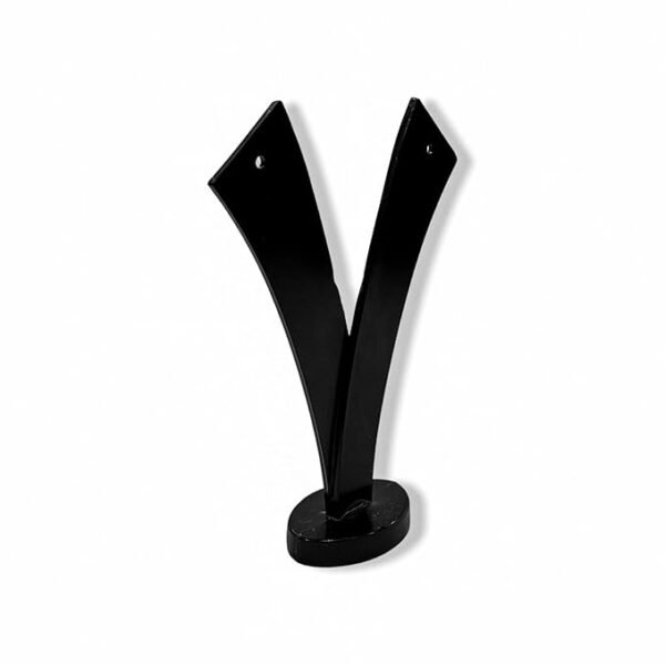 Pearl Nakshatra Black Plastic Earrings Display Stand – Y Shape Jewellery Holder for Studs & Danglers (Pack of 2) - Image 4
