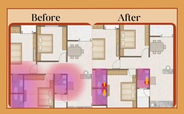 Vastu Toilet Blocker Set - 2 | Toilet Negative Energy Blocker | Vastu Entrance Blocker | Size- 4 Inches Approx | Vastu Door Blocker |Vastu Entry Blocker for All Direction - Image 5