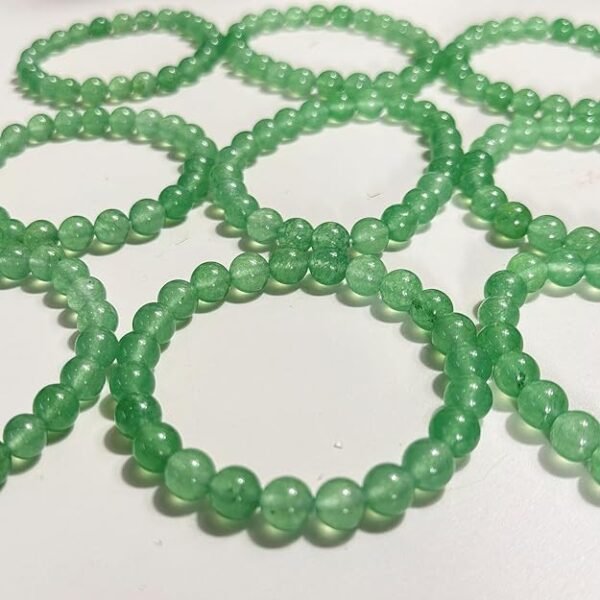 Green Aventurine Crystal Healing Bracelet – Natural Luck & Prosperity Stone for Men & Women | Wealth, Heart Chakra, and Emotional Healing - Image 2