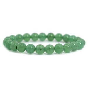 Green Aventurine Crystal Healing Bracelet – Natural Luck & Prosperity Stone for Men & Women | Wealth, Heart Chakra, and Emotional Healing
