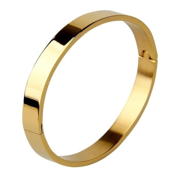 Men’s Openable Stainless Steel Kadaa Bracelet – Rose Gold, Black, Gold & Silver | Anti-Tarnish, Free Size, Trendy Demi-Fine Jewellery - Image 3