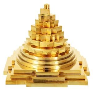 Brass Meru Shree Yantra – 3 Inch Energized Vedic Shri Chakra for Wealth, Prosperity & Vastu Correction | Sacred Geometry for Home, Office & Pooja Use
