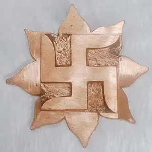 Copper Padma Vastu Plate – Sacred Lotus Energy Plate for Brahmasthan, Vastu Dosh Nivaran & Positive Energy Flow | Energized Center Harmonizer for Home & Office - 5 Inch