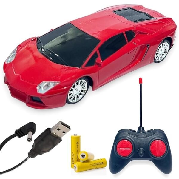 High-Speed Remote Control Car – Rechargeable RC Racing Car with LED Lights & 2.4GHz Controller for Kids - Pack Of 1 - Image 2