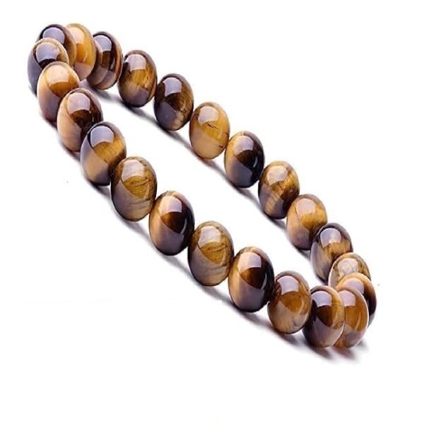 Tiger Eye Crystal Bracelet 8mm – Natural Protection & Confidence Stone for Men & Women | Root Chakra Reiki Energy Healing Bracelet - Image 3
