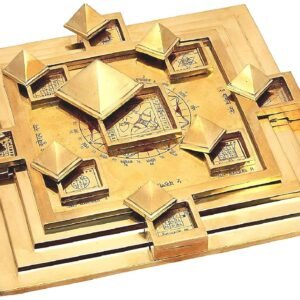 Brass Brahmasthan Energy Plate – Vastu Correction Tool for Home, Office & Temple | Center Energy Balancer for Positive Flow & Space Harmonization