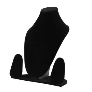 Jewellery Mannequin, Dummy Velvet Finish Necklace Display Stand - 10 Inch