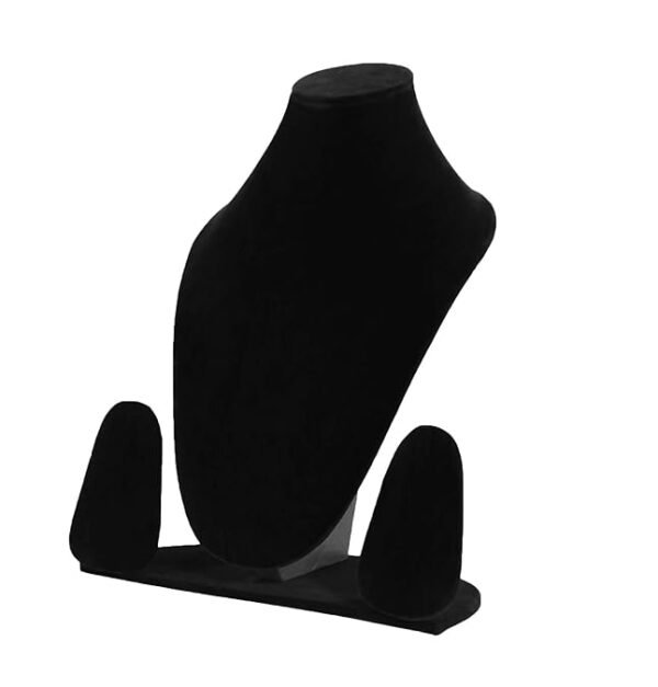 Jewellery Mannequin, Dummy Velvet Finish Necklace Display Stand - 10 Inch