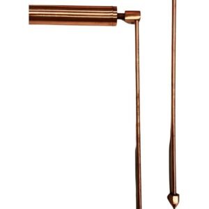 Copper Dowsing L Rods Pair for Aura Energy Checking, Vastu & Feng Shui | 12 Inch Divining Rods for Water, Gold & Metal Detection | Professional Dowser Tool
