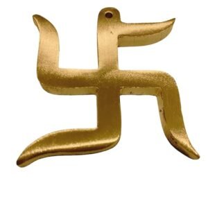 Copper Swastik for Door Entrance – 2 Inch Auspicious Swastik Symbol for Good Luck, Vastu & Positive Energy | Home & Office Decor (Pack of 1)
